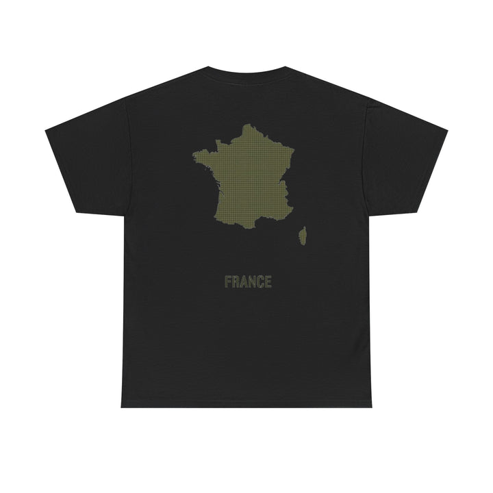 France Map T‑Shirt — Minimal Grunge Outline Tee