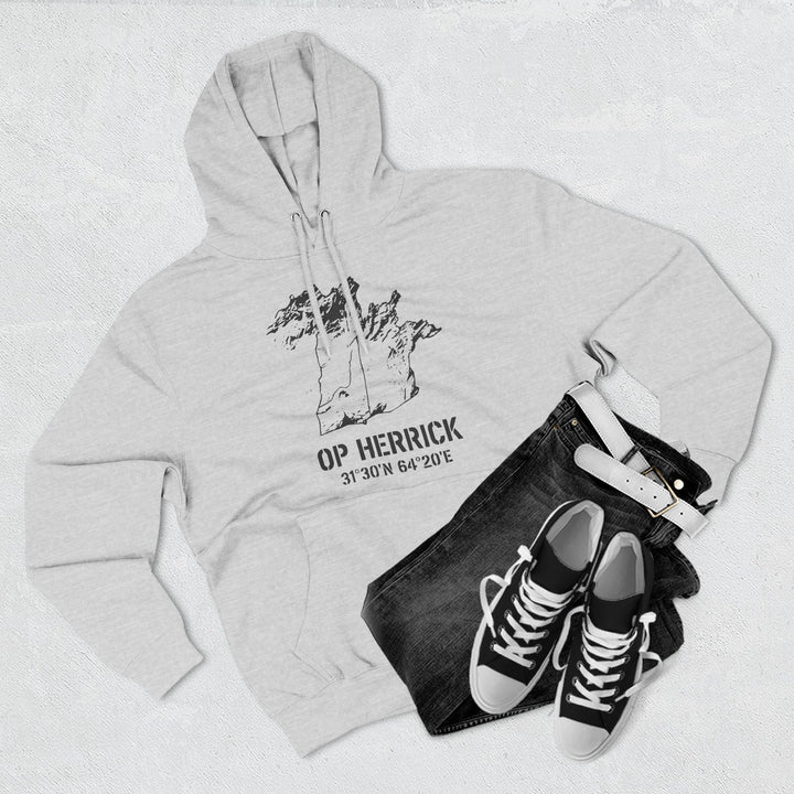 Op Herrick Lashkar Gah Coordinates Hoodie - Helmand Province Military Heritage Graphic
