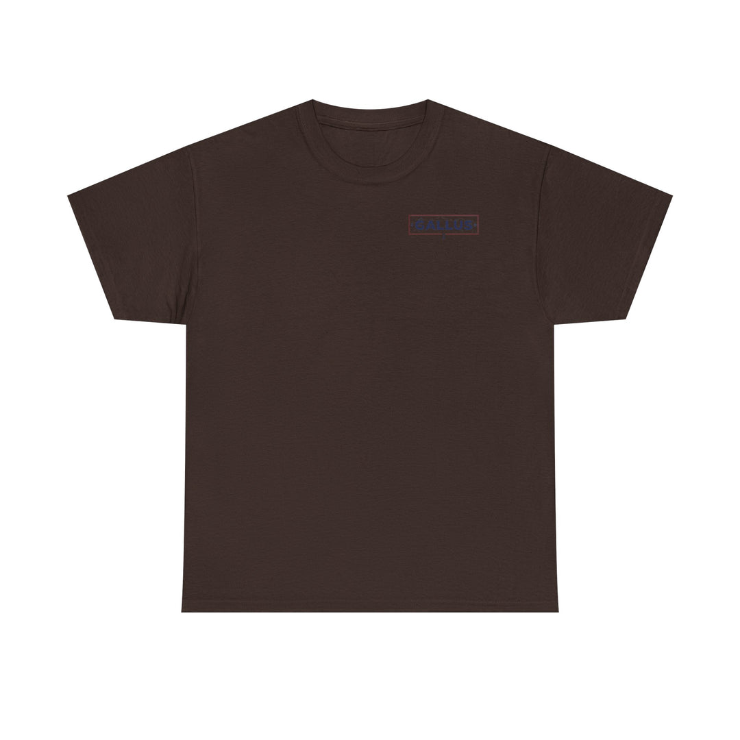 Gallus Logo T-Shirt — Minimal Retro Chest &amp; Back Graphic Tee