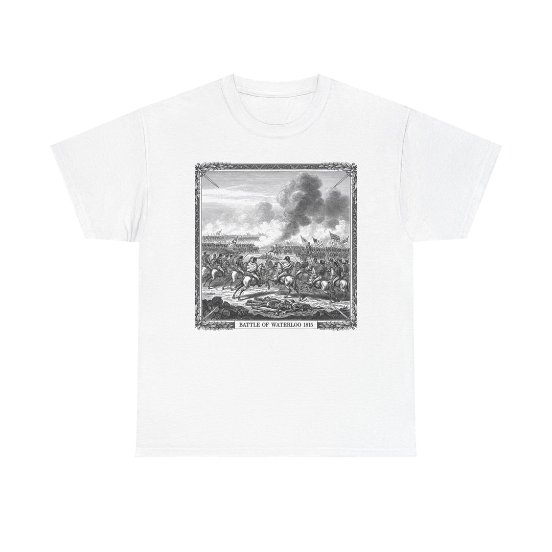 Battle of Waterloo Graphic Tee — Vintage Historical Print T-Shirt