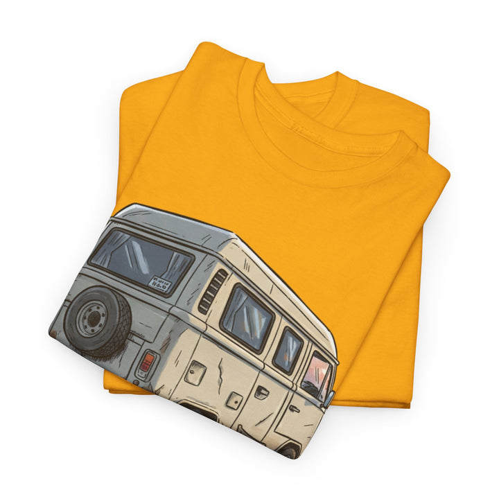 Retro Van Life Graphic T-Shirt - Classic Camper Van Adventure Tee