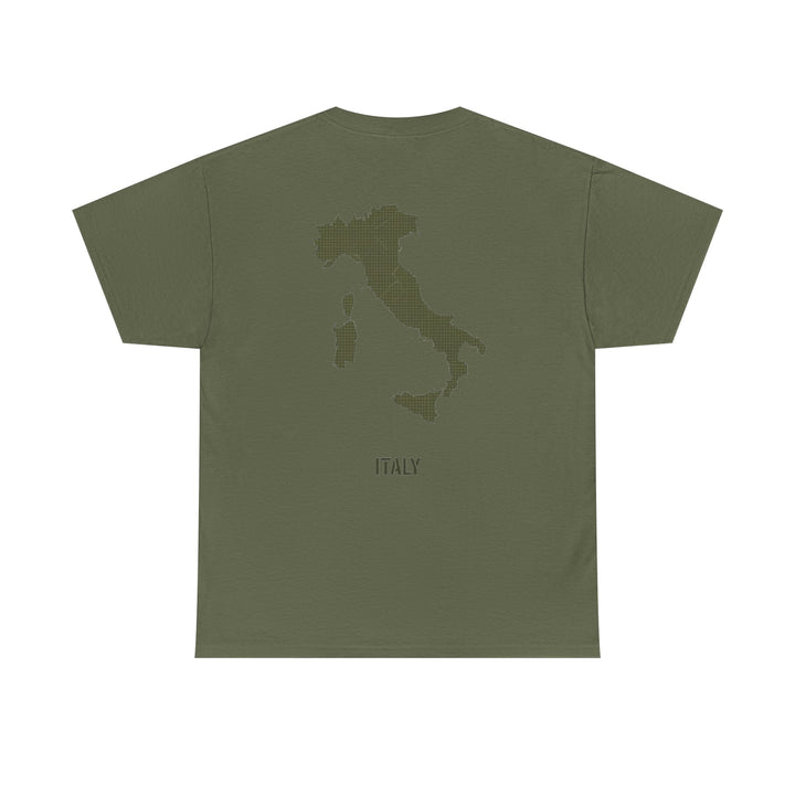 Italy Map Tee — GALLUS Logo Casual Cotton T-Shirt