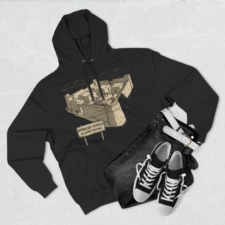 Op Herrick Compound Hoodie - Helmand Province Military Heritage Graphic