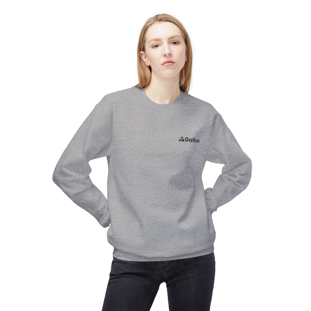 Spain Map Crewneck Sweatshirt — Military Green Grid Spain Graphic