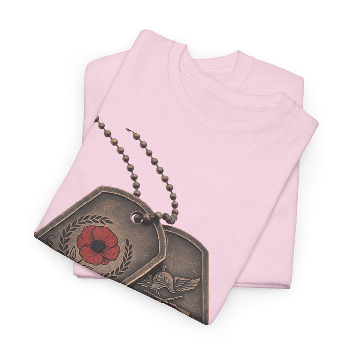 Remembrance Dog Tag T-Shirt — Memorial Military Tribute Tee