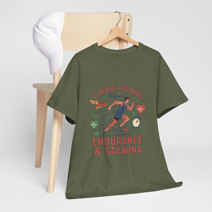 Cardio Training Tee - Fitness Running Workout Shirt