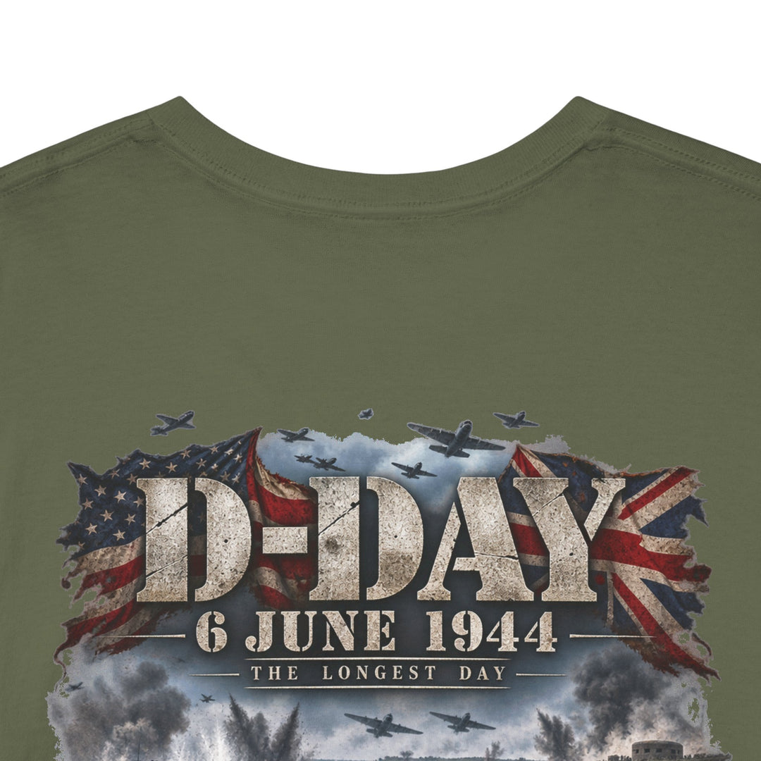 D-Day 6 June 1944 Commemorative T-Shirt — WWII Normandy Veteran Tribute Tee