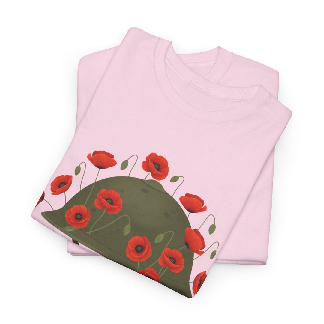 British Army Remembrance Shirt | Lest We Forget Poppy Helmet