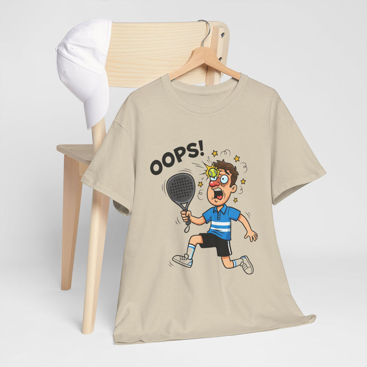Cartoon Padel Oops! T-Shirt for Players