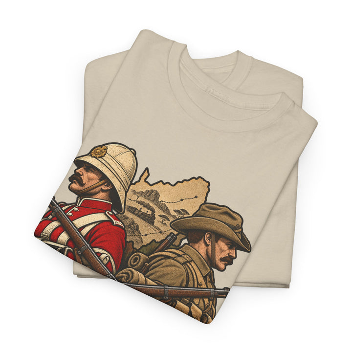 Khaki T-Shirt — “Turns Out Blending In Helps” Military History Humour Tee