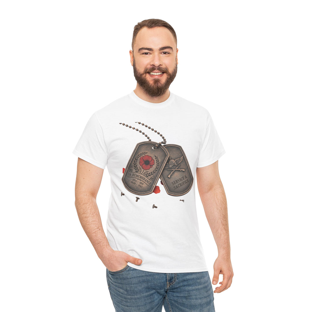 Remembrance Dog Tag T-Shirt — Memorial Military Tribute Tee