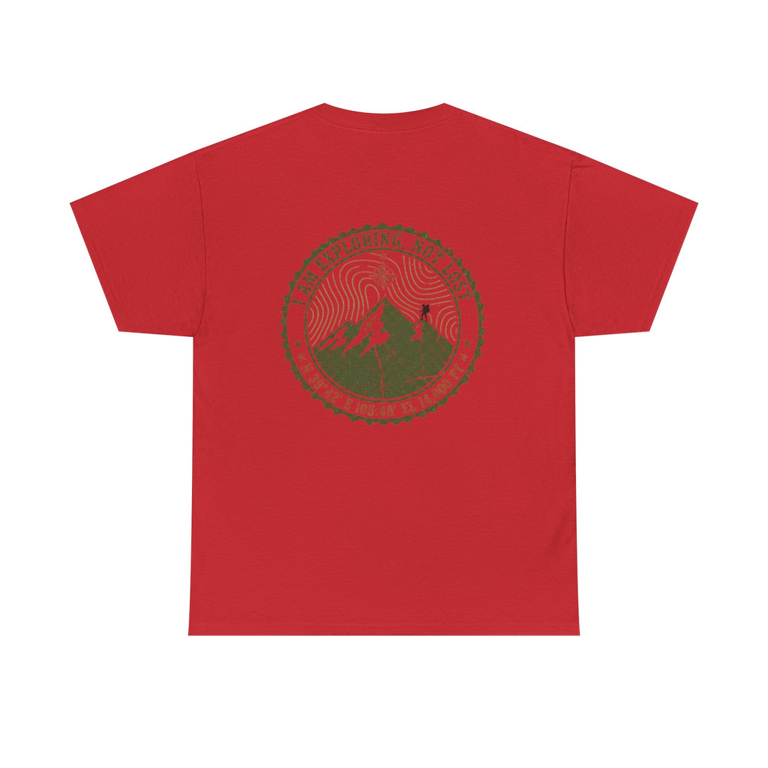Adventure Logo Tee — "GALLUS" Mountain Badge Shirt (Exploring Not Lost)