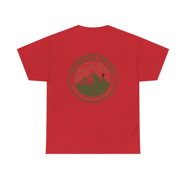 Adventure Logo Tee — "GALLUS" Mountain Badge Shirt (Exploring Not Lost)