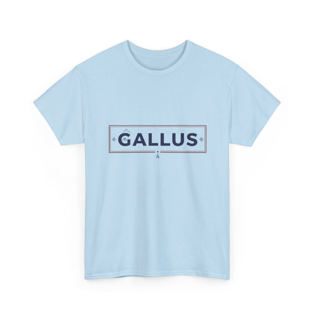 Italy Map Tee — GALLUS Logo Casual Cotton T-Shirt