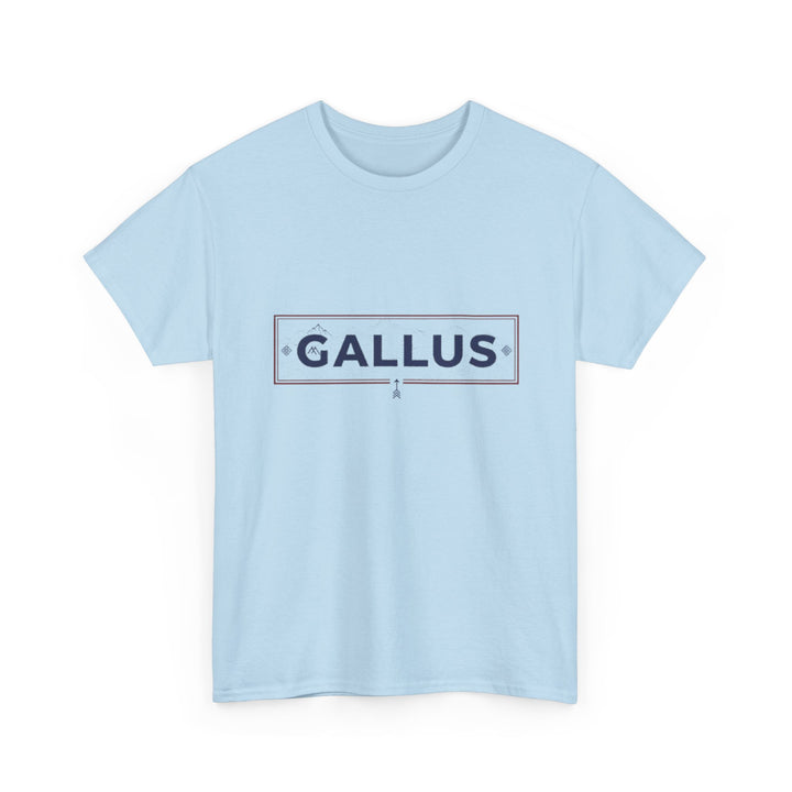 Italy Map Tee — GALLUS Logo Casual Cotton T-Shirt