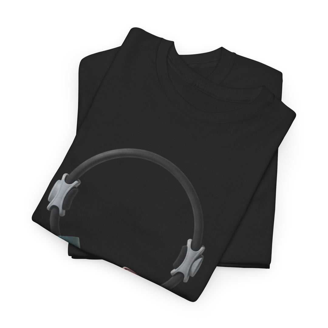 Pilates Band Workout Shirt – soft, breathable fabric designed for resistance band exercises. Comfortable, flexible, and perfect for Pilates sessions or workouts.
