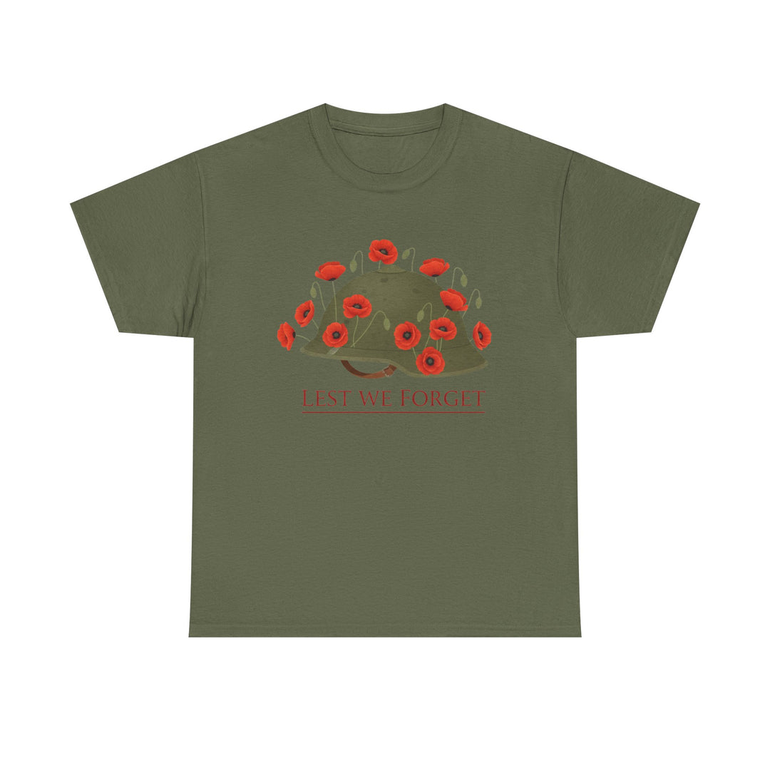 British Army Remembrance Shirt | Lest We Forget Poppy Helmet