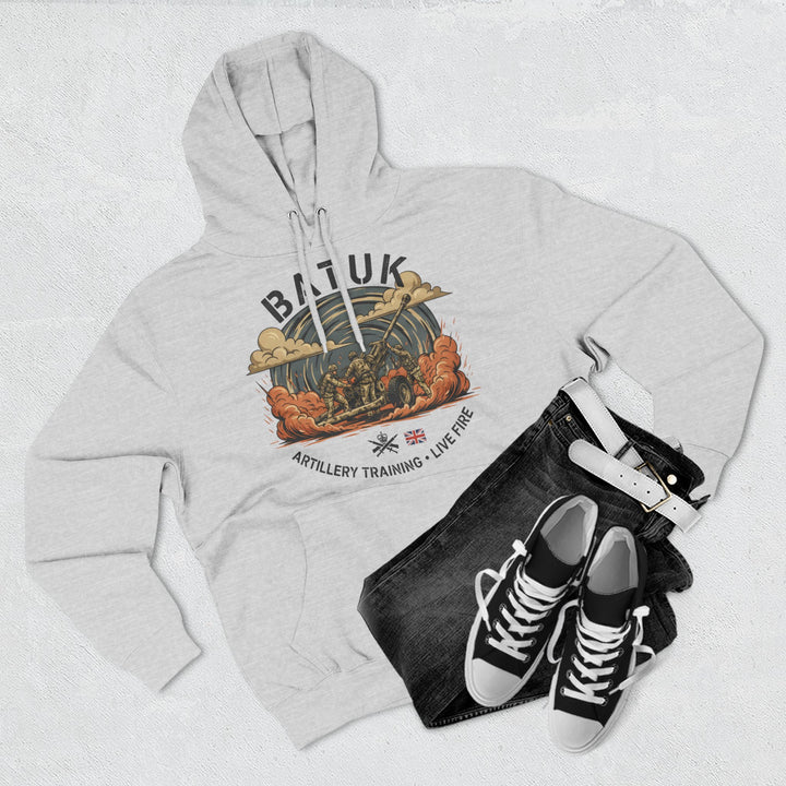 Military Artillery Graphic Hoodie — "BATUK" Live-Fire Training Design
