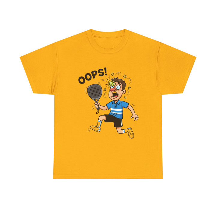 Cartoon Padel Oops! T-Shirt for Players