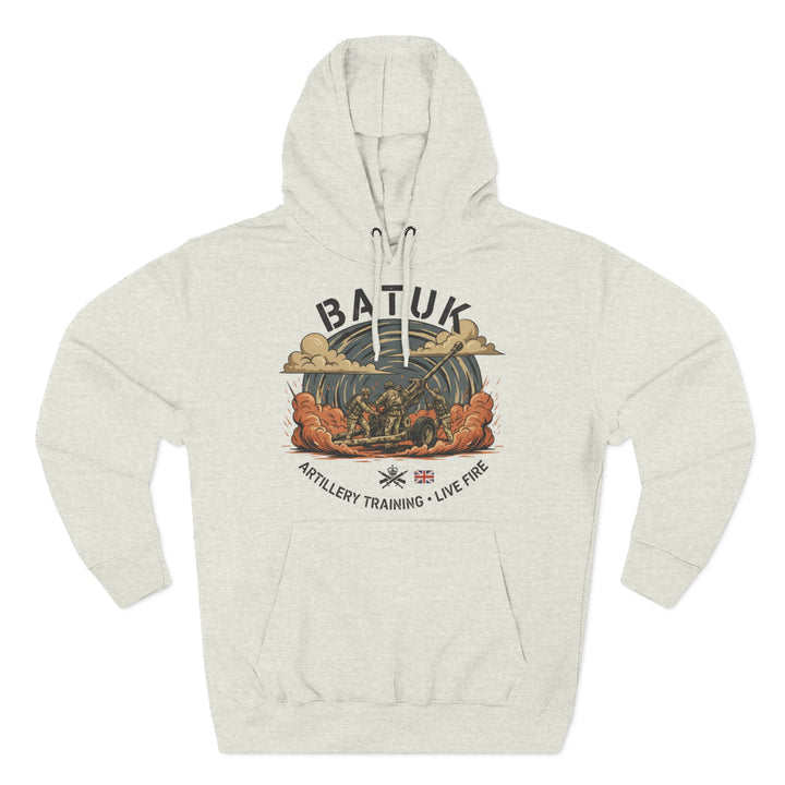 Military Artillery Graphic Hoodie — "BATUK" Live-Fire Training Design