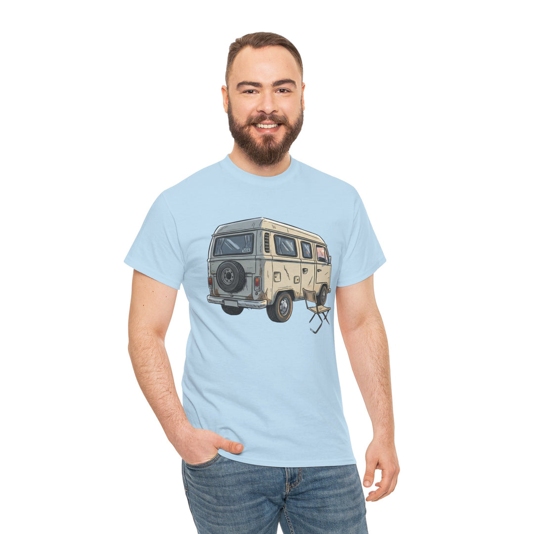 Retro Van Life Graphic T-Shirt - Classic Camper Van Adventure Tee