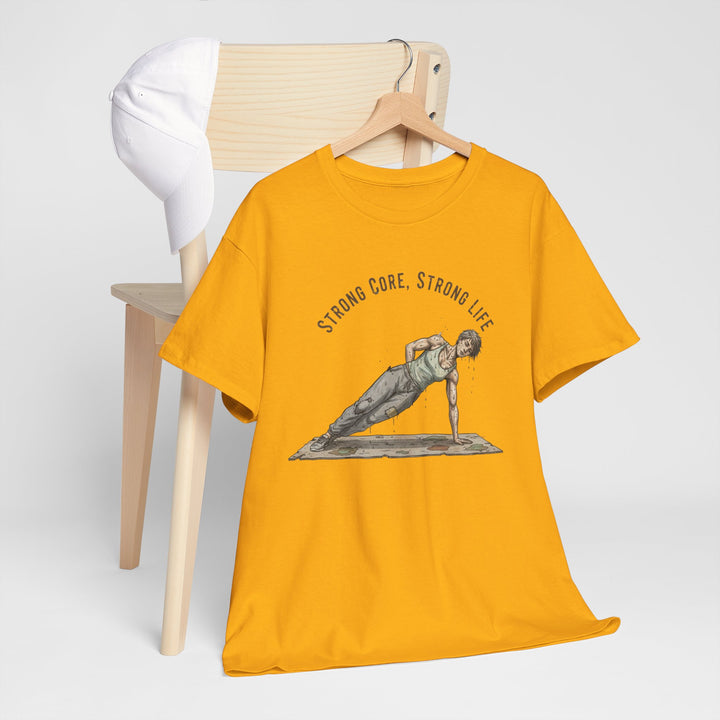 Pilates Fitness Plank Tee – soft, breathable cotton designed for Pilates and core workouts. Comfortable, flexible, and perfect for studio or home sessions.