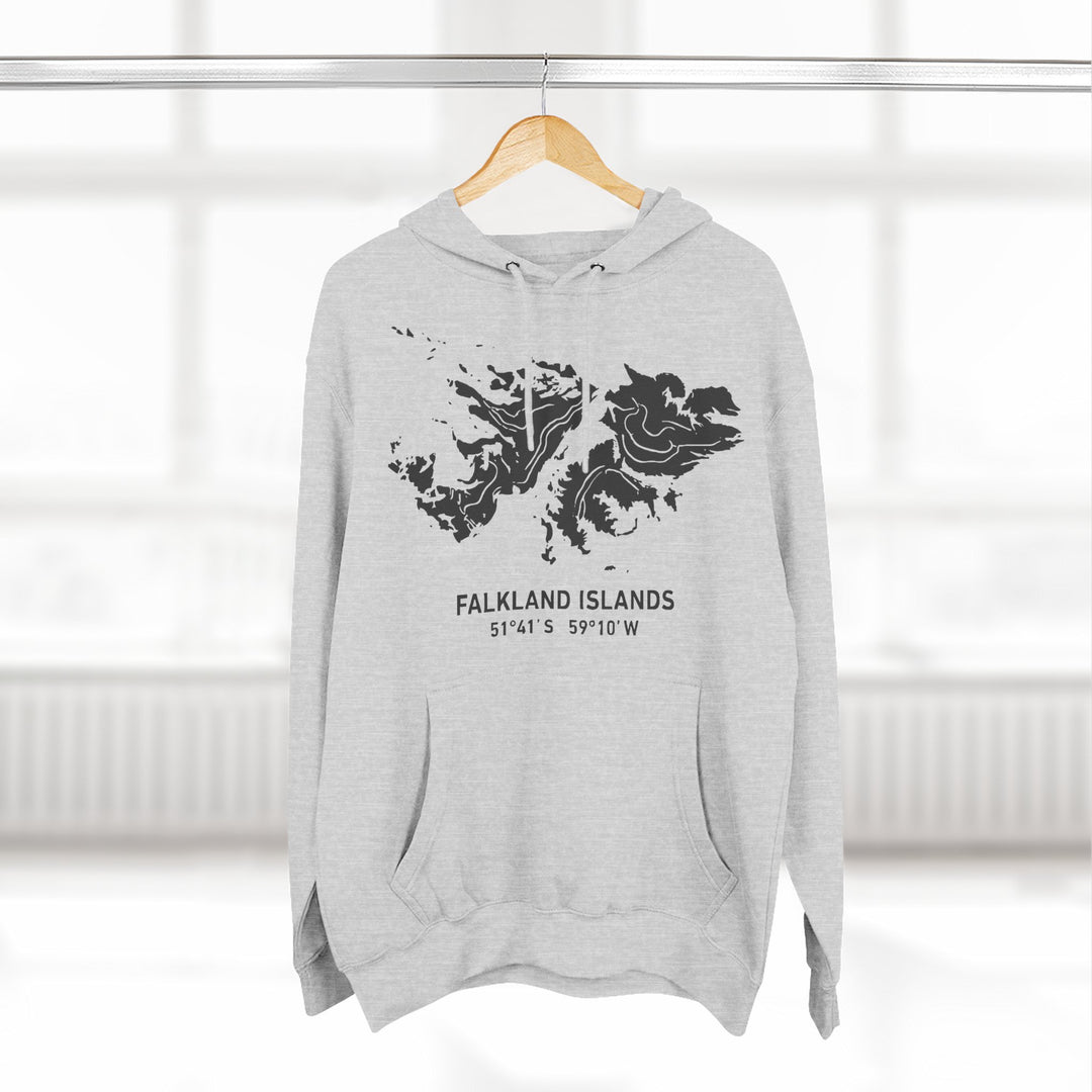 Falkland Islands 1982 Map Hoodie — South Atlantic Heritage Graphic