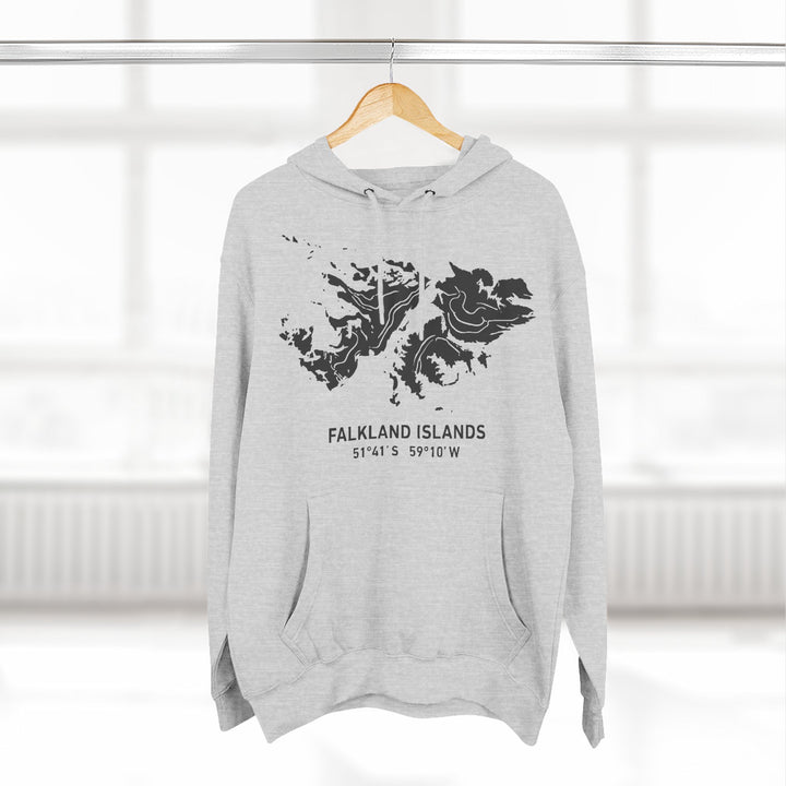 Falkland Islands 1982 Map Hoodie — South Atlantic Heritage Graphic
