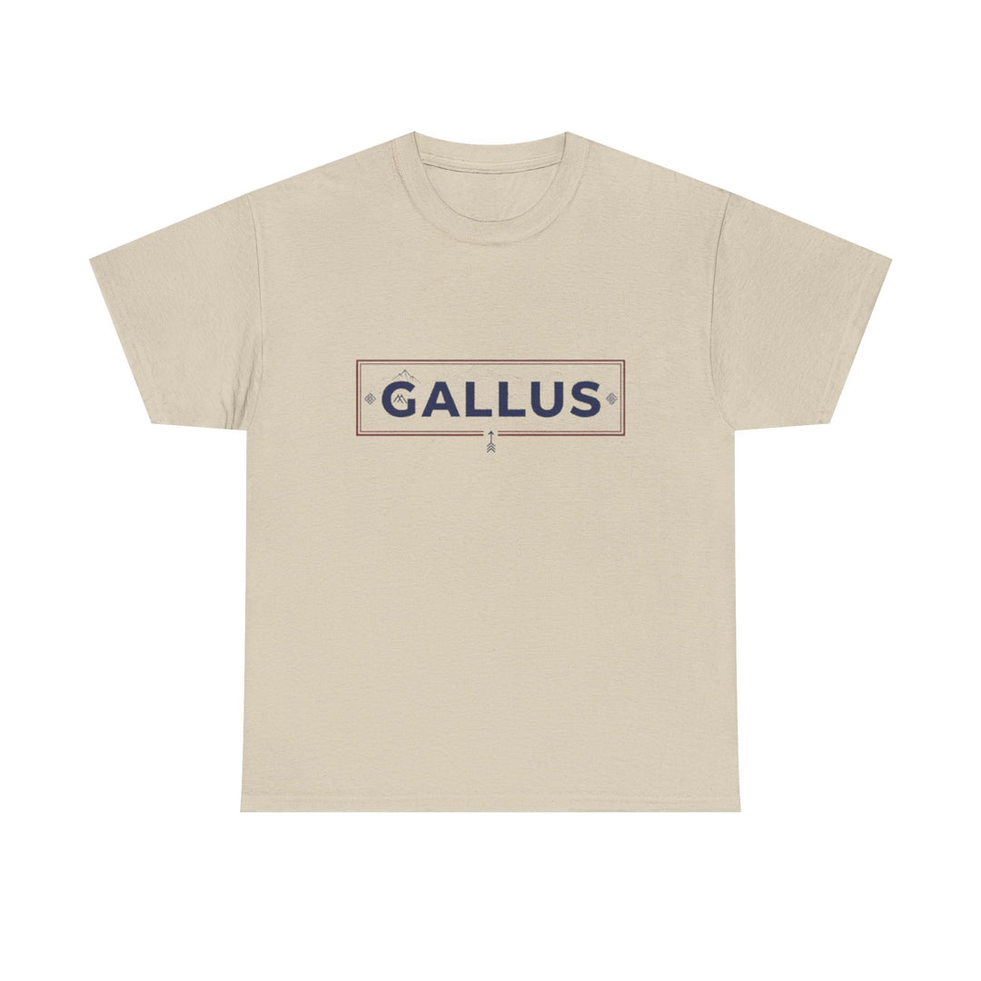 Gallus Adventure Tee — "I Am Exploring, Not Lost" Mountain Graphic T-Shirt