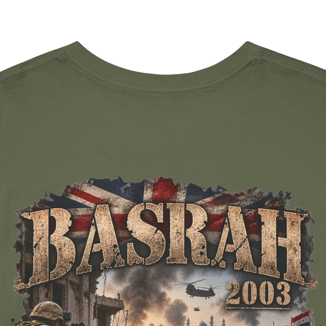 Basrah 2003 Military Graphic Tee — Veteran Iraq War Commemorative T-Shirt