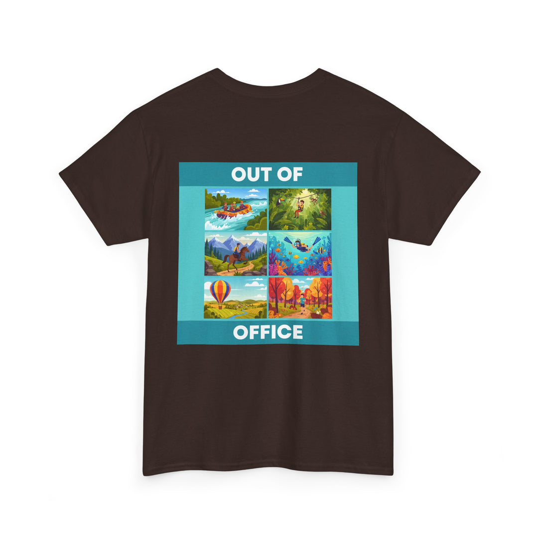 Out of Office Tee — Travel Scenes Graphic T-Shirt