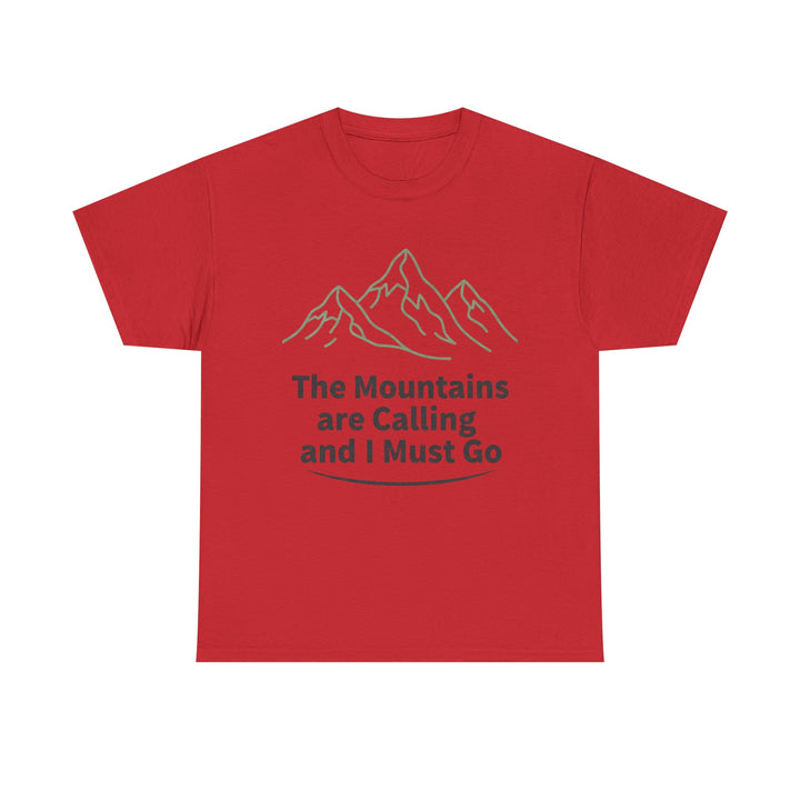 Retro Mountain Quote T-Shirt — Vintage Hiking &amp; Wild Camping Adventure Tee
