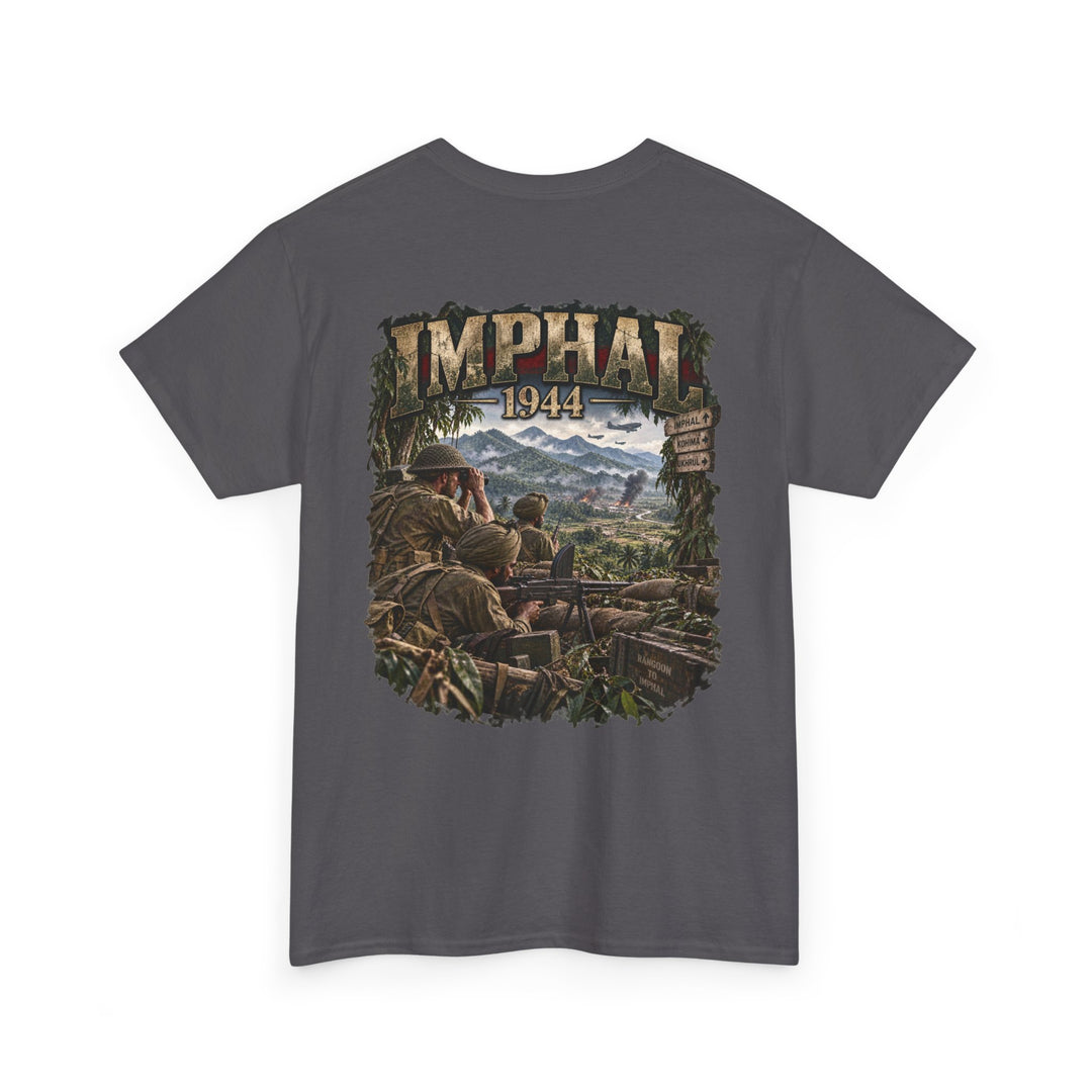 Imphal 1944 Battle Scene T‑Shirt — WWII Historical Combat Tee