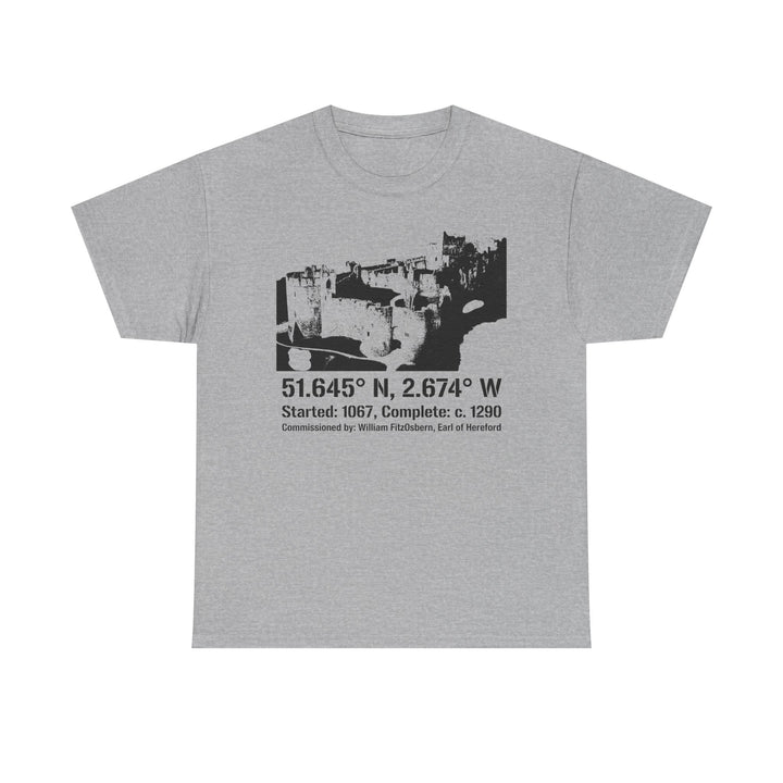 Chepstow Castle T‑Shirt — Historic Landmark Tee for Castle Lovers &amp; Travelers
