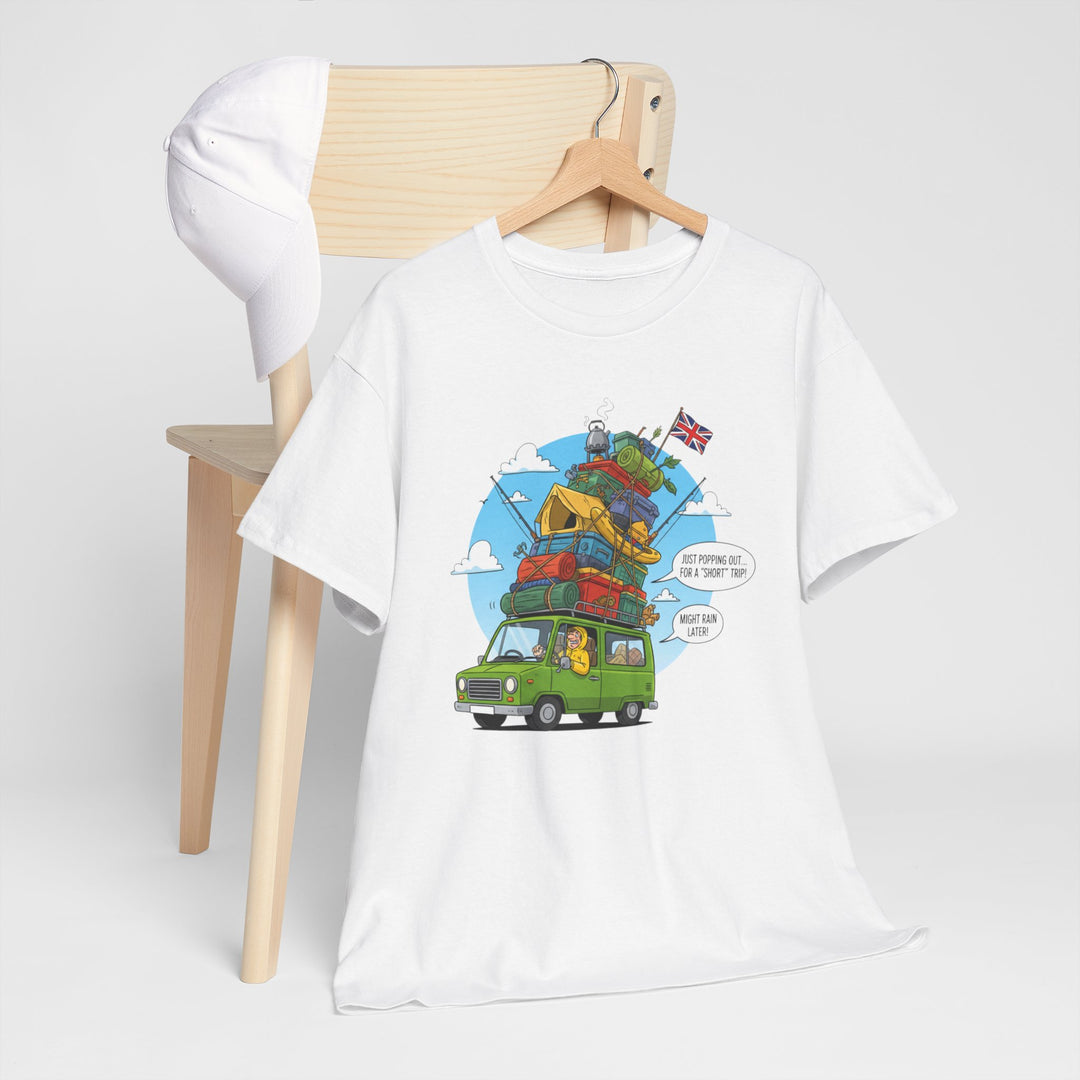Retro Mountain Adventure T-Shirt - Vintage Camper Van Graphic Tee