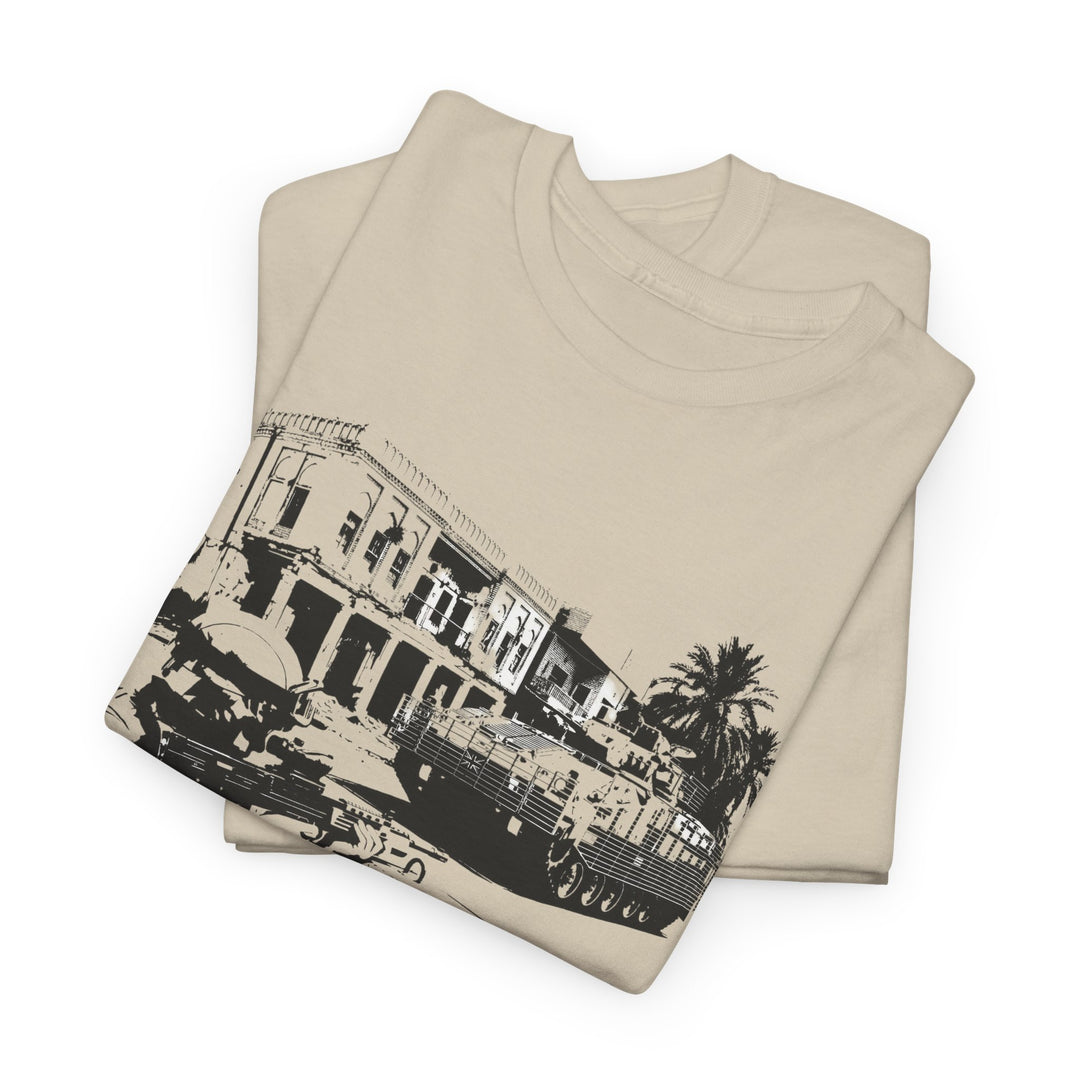 Operation TELIC Basra Iraq 2007 Graphic Tee — Military Deployment Street Scene