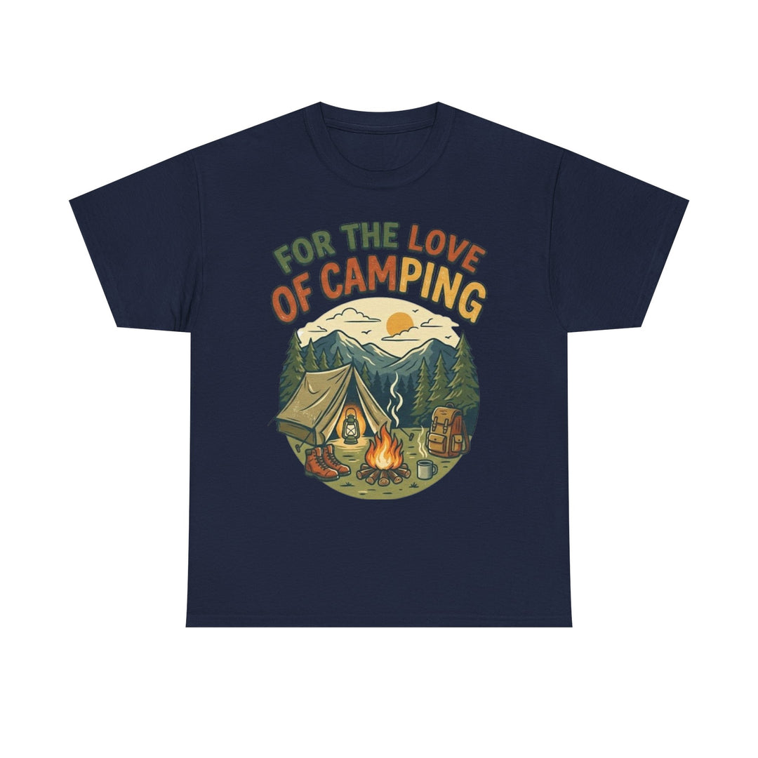 Retro Campfire Graphic T-Shirt - Vintage Style Camping Tee