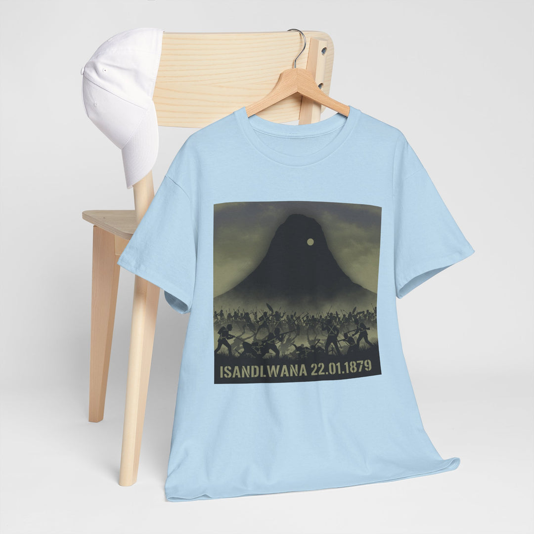 Isandlwana 22.01.1879 T-Shirt honouring the historic battle. A bold tribute tee inspired by Anglo-Zulu War heritage.