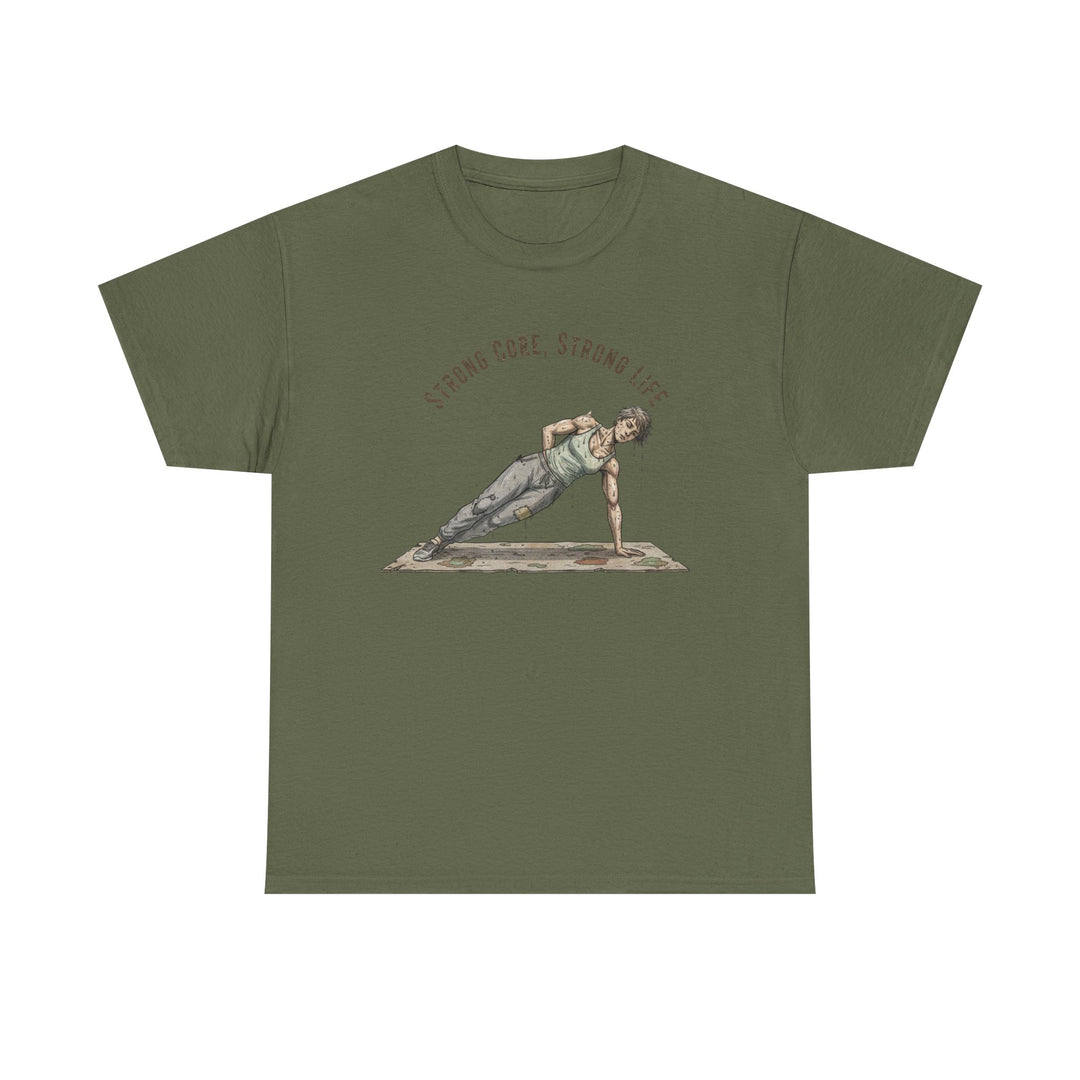 Pilates Fitness Plank Tee – soft, breathable cotton designed for Pilates and core workouts. Comfortable, flexible, and perfect for studio or home sessions.