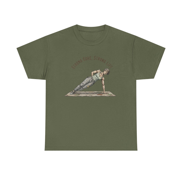 Pilates Fitness Plank Tee – soft, breathable cotton designed for Pilates and core workouts. Comfortable, flexible, and perfect for studio or home sessions.