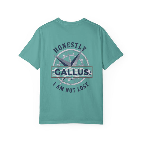 Gallus Compass T-Shirt — 'Honestly I Am Not Lost' Graphic Tee