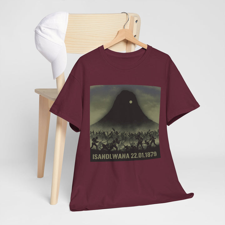 Isandlwana 22.01.1879 T-Shirt honouring the historic battle. A bold tribute tee inspired by Anglo-Zulu War heritage.