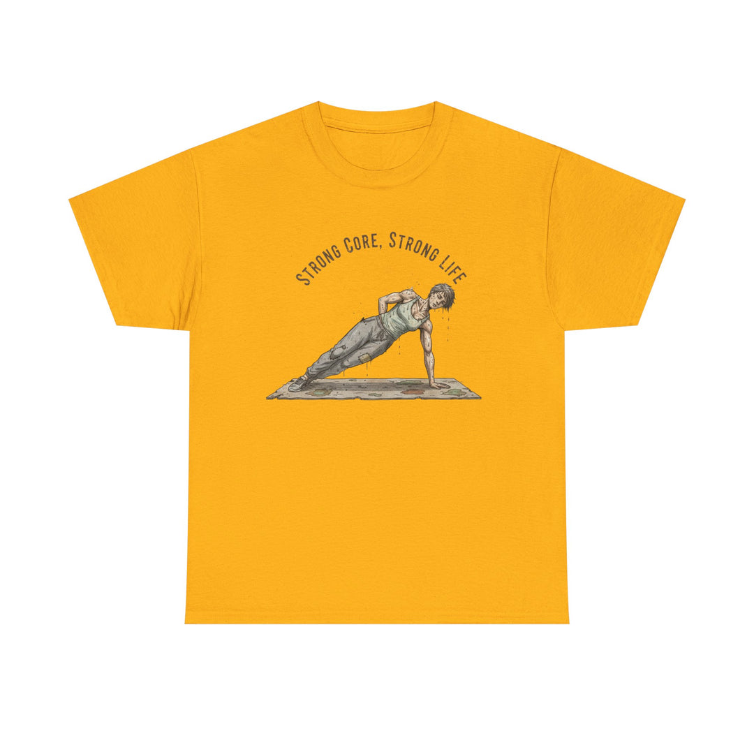 Pilates Fitness Plank Tee – soft, breathable cotton designed for Pilates and core workouts. Comfortable, flexible, and perfect for studio or home sessions.