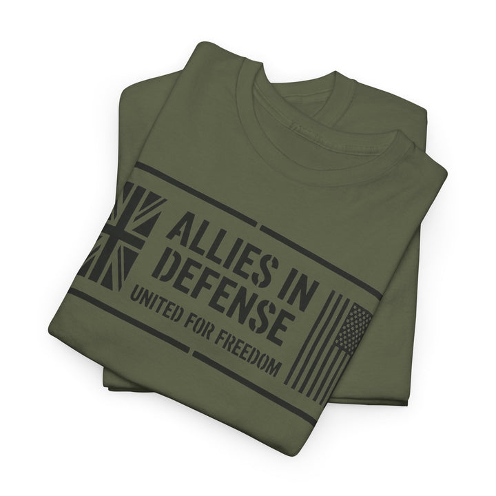 UK &amp; US Allies Defence Veteran Tee — Flags on Sleeves
