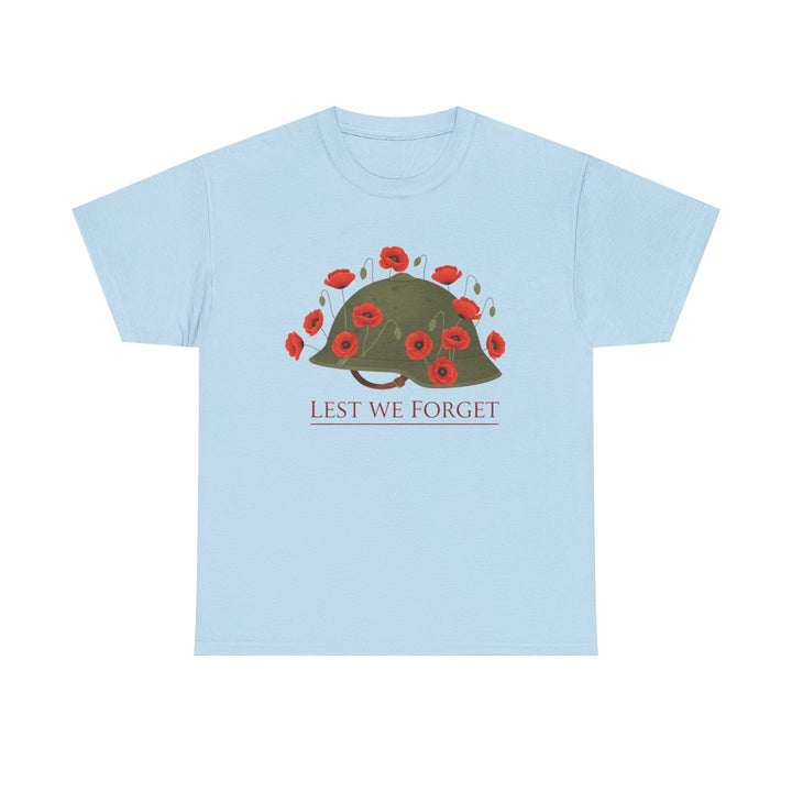 British Army Remembrance Shirt | Lest We Forget Poppy Helmet