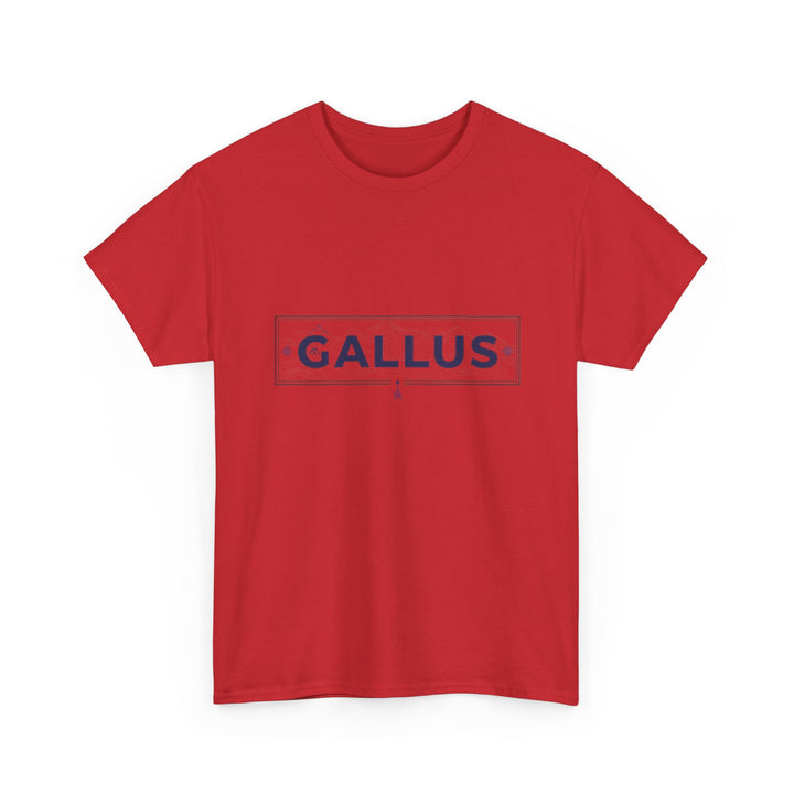Italy Map Tee — GALLUS Logo Casual Cotton T-Shirt