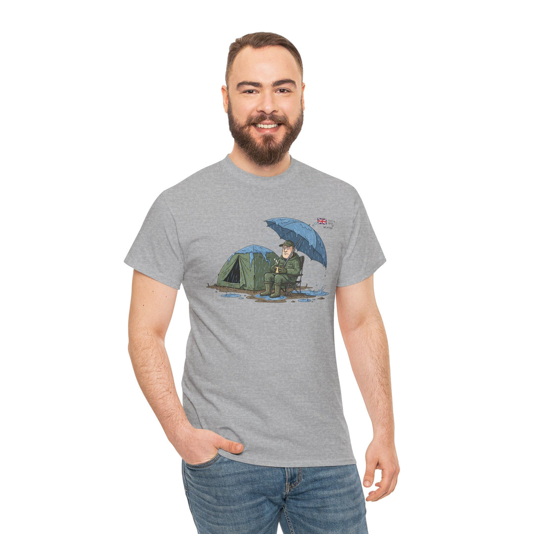 Retro Mountain Camper Graphic T-Shirt — Vintage Van Life Adventure Tee