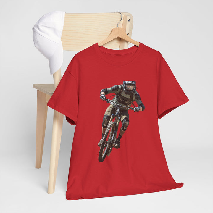 Downhill MTB Rider Graphic Tee