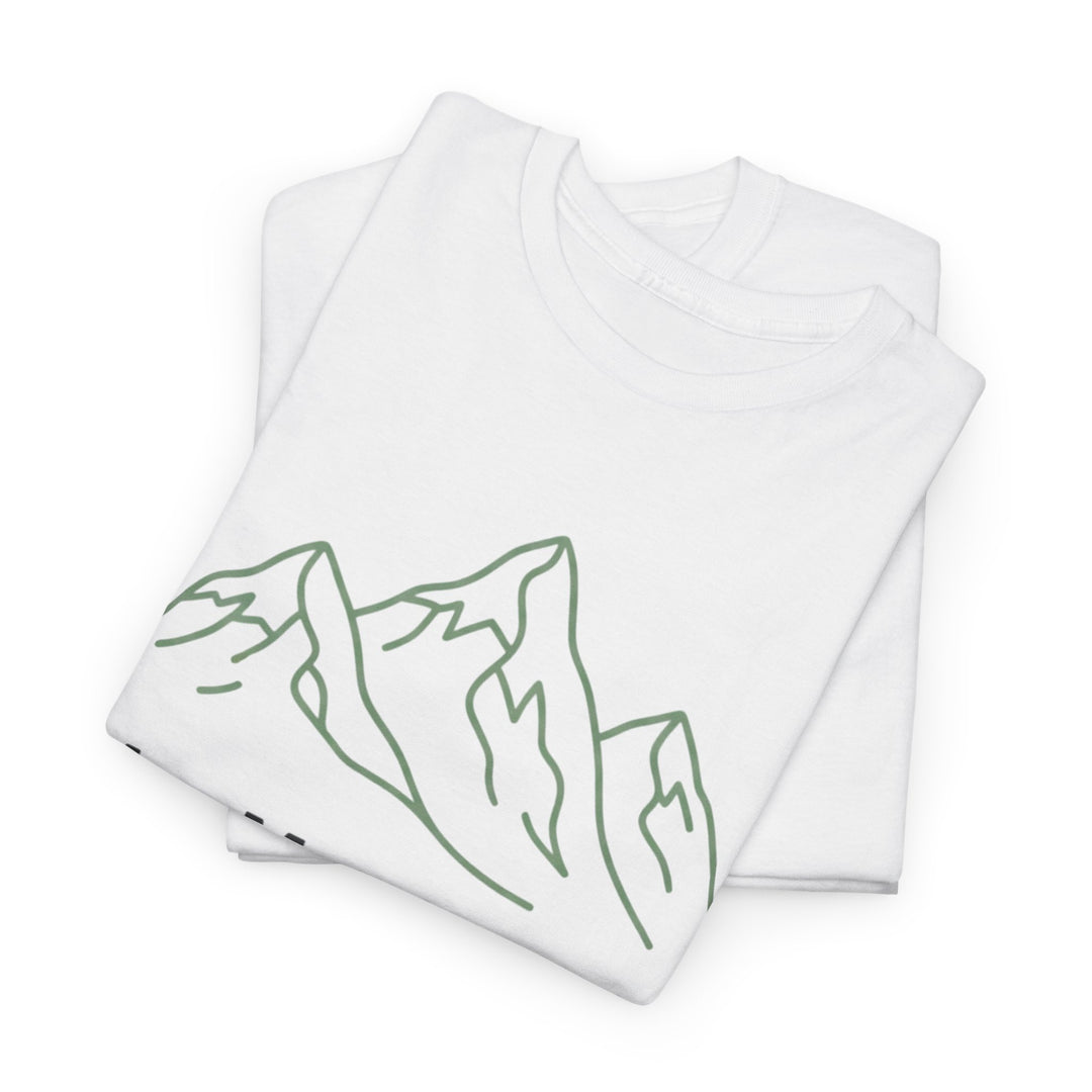 Retro Mountain Quote T-Shirt — Vintage Hiking &amp; Wild Camping Adventure Tee