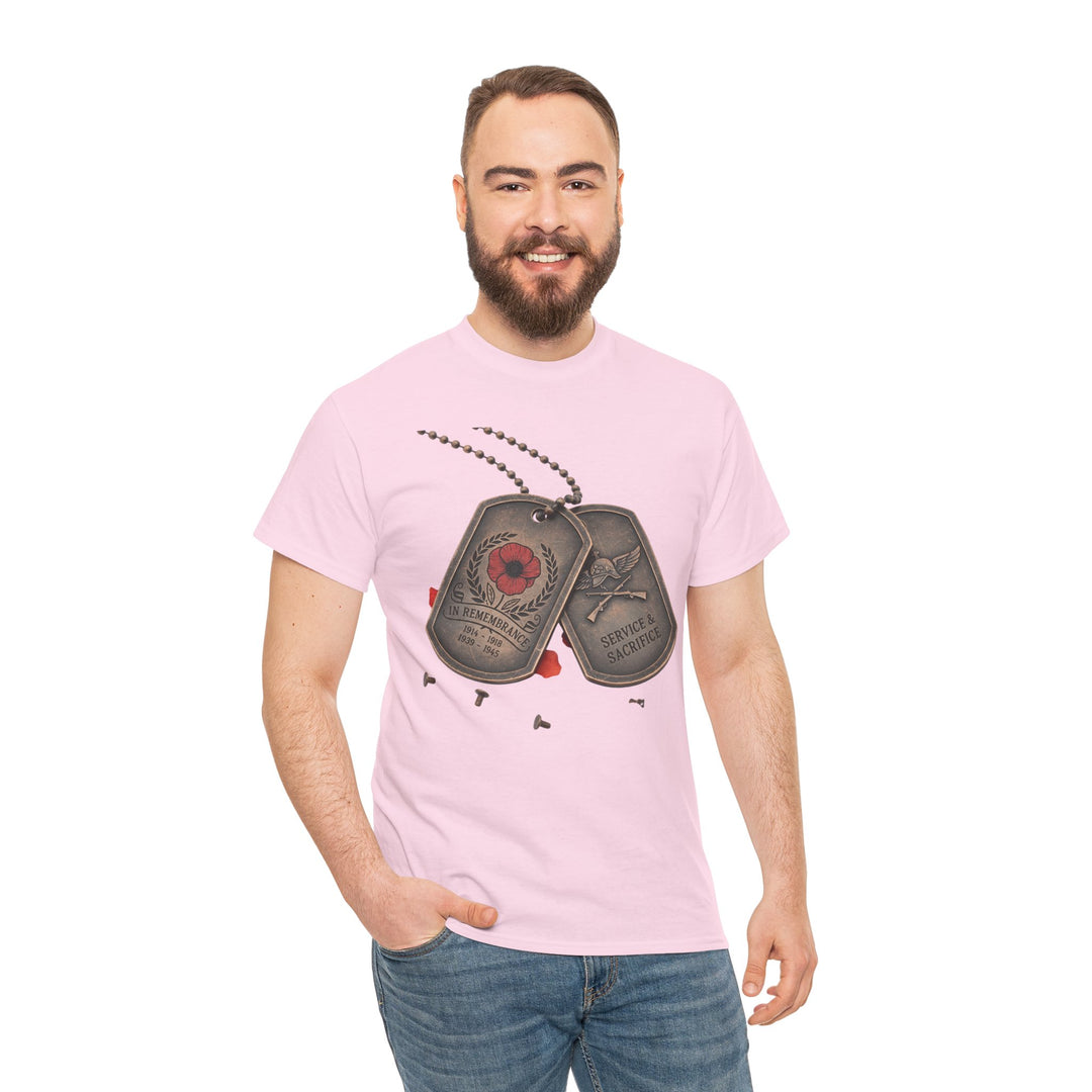 Remembrance Dog Tag T-Shirt — Memorial Military Tribute Tee